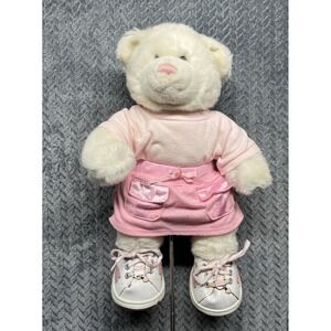Build A Bear Polar Bear With Pink Nose Stuffed‎ Animal Plush BAB Skechers Shoes